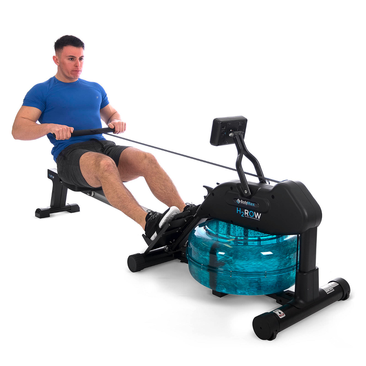 Bodymax H2Row Rowing Machine with Natural Water Resistance • West Coast Fitness