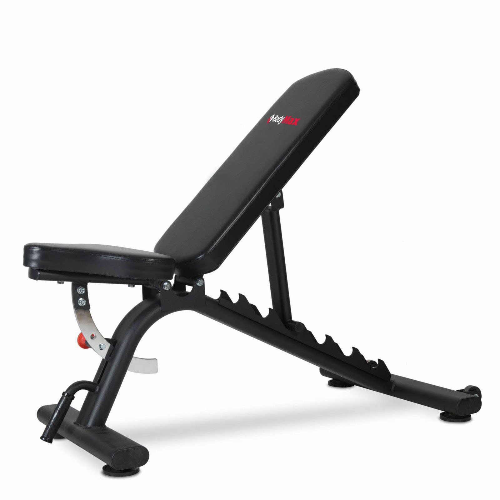 Bodymax Black BE235 Commercial Adjustable Flat, Incline, Decline Bench ...